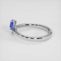 0.84 Ct. Blue Sapphire Ring, Platinum 950 4