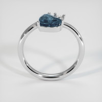 1.20 Ct. Greyish Blue Sapphire Ring, Platinum 950 3