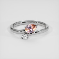 0.50 Ct. Bi Color Sapphire Ring, Platinum 950 1