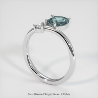 1.10 Ct. Sapphire Ring, Platinum 950 2