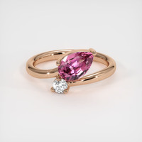 1.24 Ct. Gemstone Ring, 14K Rose Gold 1