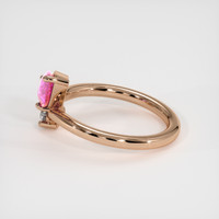 1.58 Ct. Pink Sapphire Ring, 14K Rose Gold 4