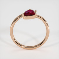 0.99 Ct. Ruby Ring, 14K Rose Gold 3