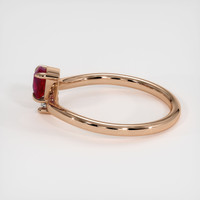 0.99 Ct. Ruby Ring, 14K Rose Gold 4