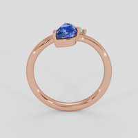 1.16 Ct. Blue Sapphire Ring, 14K Rose Gold 3
