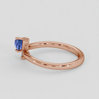 1.16 Ct. Blue Sapphire Ring, 14K Rose Gold 4