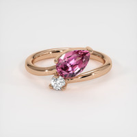 1.24 Ct. Gemstone Ring, 18K Rose Gold 1
