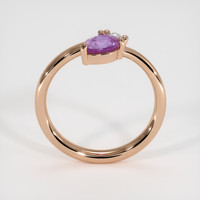 0.59 Ct. Bi Color Sapphire Ring, 18K Rose Gold 3