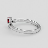 0.48 Ct. Ruby Ring, Silver 4
