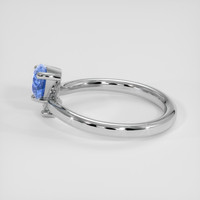 0.95 Ct. Blue Sapphire Ring, Silver 4