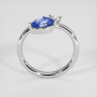 1.24 Ct. Bi Color Sapphire Ring, Silver 3
