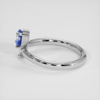 1.24 Ct. Bi Color Sapphire Ring, Silver 4