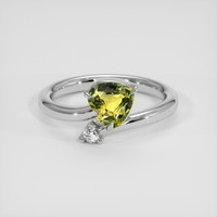 1.07 Ct. Bi Color Sapphire Ring, Silver 1
