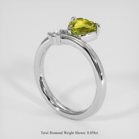 1.07 Ct. Bi Color Sapphire Ring, Silver 2