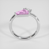 1.11 Ct. Pink Sapphire Ring, Silver 3