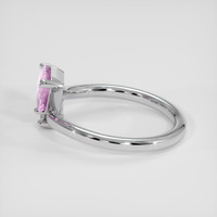 1.11 Ct. Pink Sapphire Ring, Silver 4