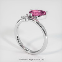 1.24 Ct. Pink Spinel Ring, 10K White Gold 2