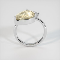 4.00 Ct. Yellow Sapphire Ring, 10K White Gold 3