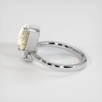 4.00 Ct. Yellow Sapphire Ring, 10K White Gold 4