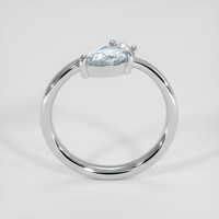 0.65 Ct. Blue Sapphire Ring, 10K White Gold 3