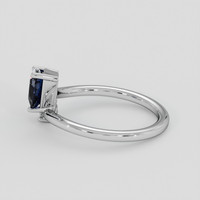 1.20 Ct. Blue Spinel Ring, 14K White Gold 4
