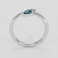 0.32 Ct. Alexandrite Ring, 14K White Gold 3