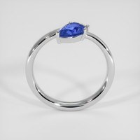 0.84 Ct. Blue Sapphire Ring, 14K White Gold 3
