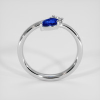 0.45 Ct. Blue Sapphire Ring, 14K White Gold 3