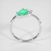 1.55 Ct. Emerald Ring, 18K White Gold 3