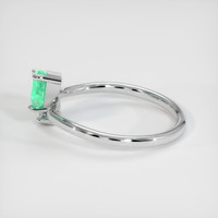 1.55 Ct. Emerald Ring, 18K White Gold 4