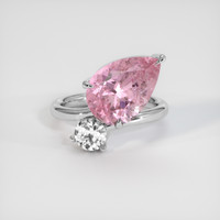 5.33 Ct. Gemstone Ring, 18K White Gold 1