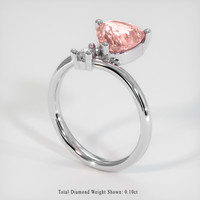 3.07 Ct. Sapphire Ring, 18K White Gold 2