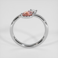 0.50 Ct. Bi Color Sapphire Ring, 18K White Gold 3