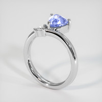 1.63 Ct. Blue Sapphire Ring, 18K White Gold 2