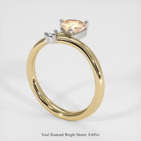 1.12 Ct. Sapphire Ring, 18K White & Yellow 2