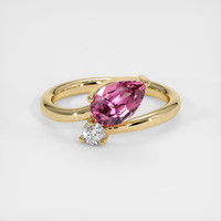1.24 Ct. Pink Spinel Ring, 10K Yellow Gold 1