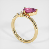 1.24 Ct. Pink Spinel Ring, 10K Yellow Gold 2