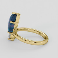 3.12 Ct. Multi Color Opal Ring, 10K Yellow Gold 4