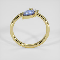 0.90 Ct. Blue Sapphire Ring, 10K Yellow Gold 3