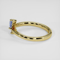 0.90 Ct. Blue Sapphire Ring, 10K Yellow Gold 4