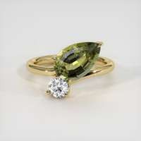2.42 Ct. Gemstone Ring, 14K Yellow Gold 1