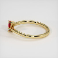 0.38 Ct. Ruby Ring, 14K Yellow Gold 4