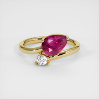 1.74 Ct. Ruby Ring, 14K Yellow Gold 1