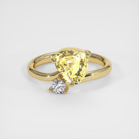 2.10 Ct. Yellow Sapphire Ring, 14K Yellow Gold 1