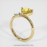 2.10 Ct. Yellow Sapphire Ring, 14K Yellow Gold 2
