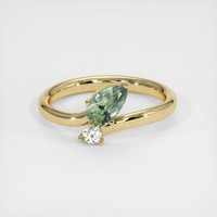0.79 Ct. Sapphire Ring, 14K Yellow Gold 1
