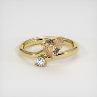 1.14 Ct. Sapphire Ring, 14K Yellow Gold 1