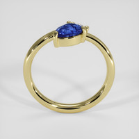 0.94 Ct. Blue Sapphire Ring, 18K Yellow Gold 3