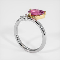 1.24 Ct. Gemstone Ring, 18K Yellow & White 2