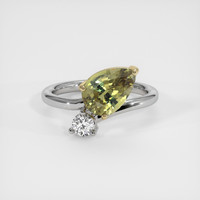 3.07 Ct. Sapphire Ring, 18K Yellow & White 1